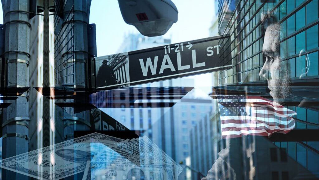 Wall Street affected by the coronavirus crisis