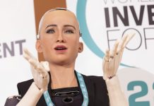 Sophia the robot created her own NFT portrait